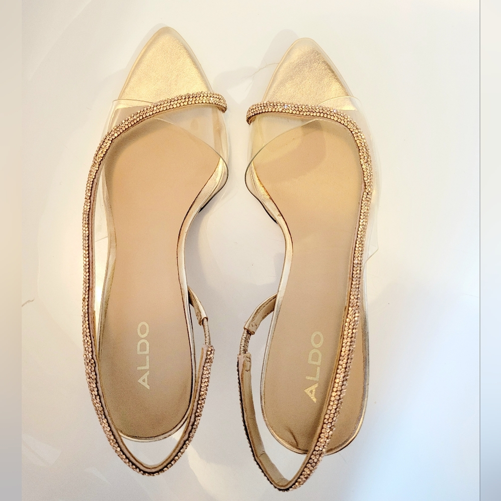 ALDO Twist Strap Sling Back Shoe Sz. 7.5 - Picture 11 of 14